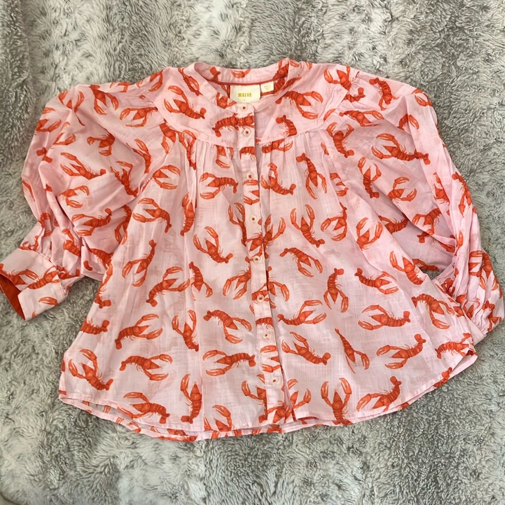 Anthropologie Maeve lobster top